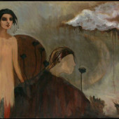 Dreaming (Detail) Oil on panel 26