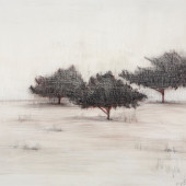 Journey Encaustic and graphite on panel 12