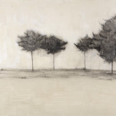 Restful Encaustic and graphite on panel 24