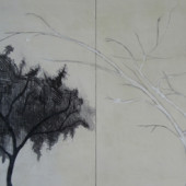 From Winter Encaustic and graphite on panel 16