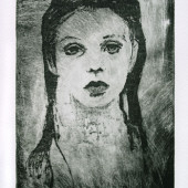 Young Girl Etching 11